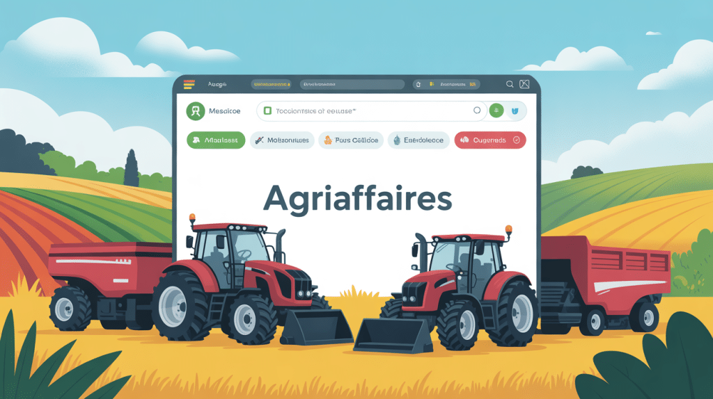 Visuel plateforme Agriaffaires matériel agricole d'occasion