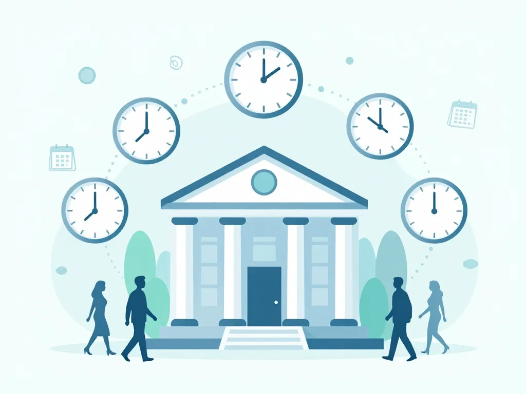 Concept horaires BNP Paribas ouvert aujourd'hui illustration banque