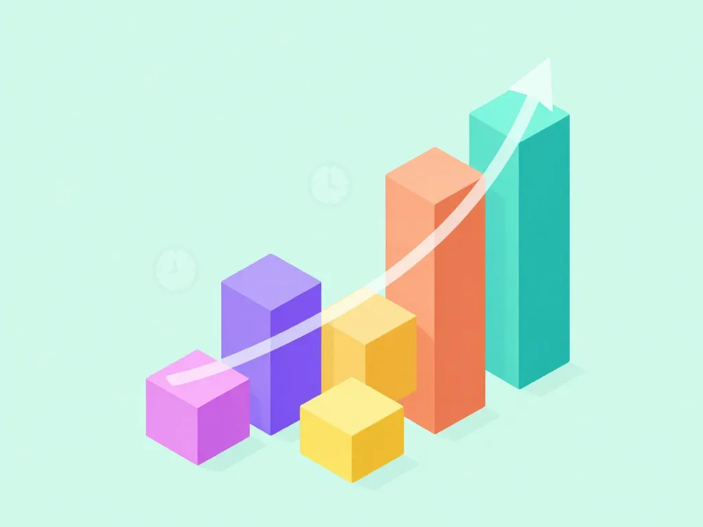 visualisation taux de croissance composé étapes successives