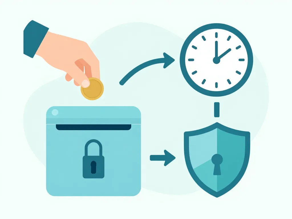 Schéma concept compte à terme La Banque Postale dépôt sécurité