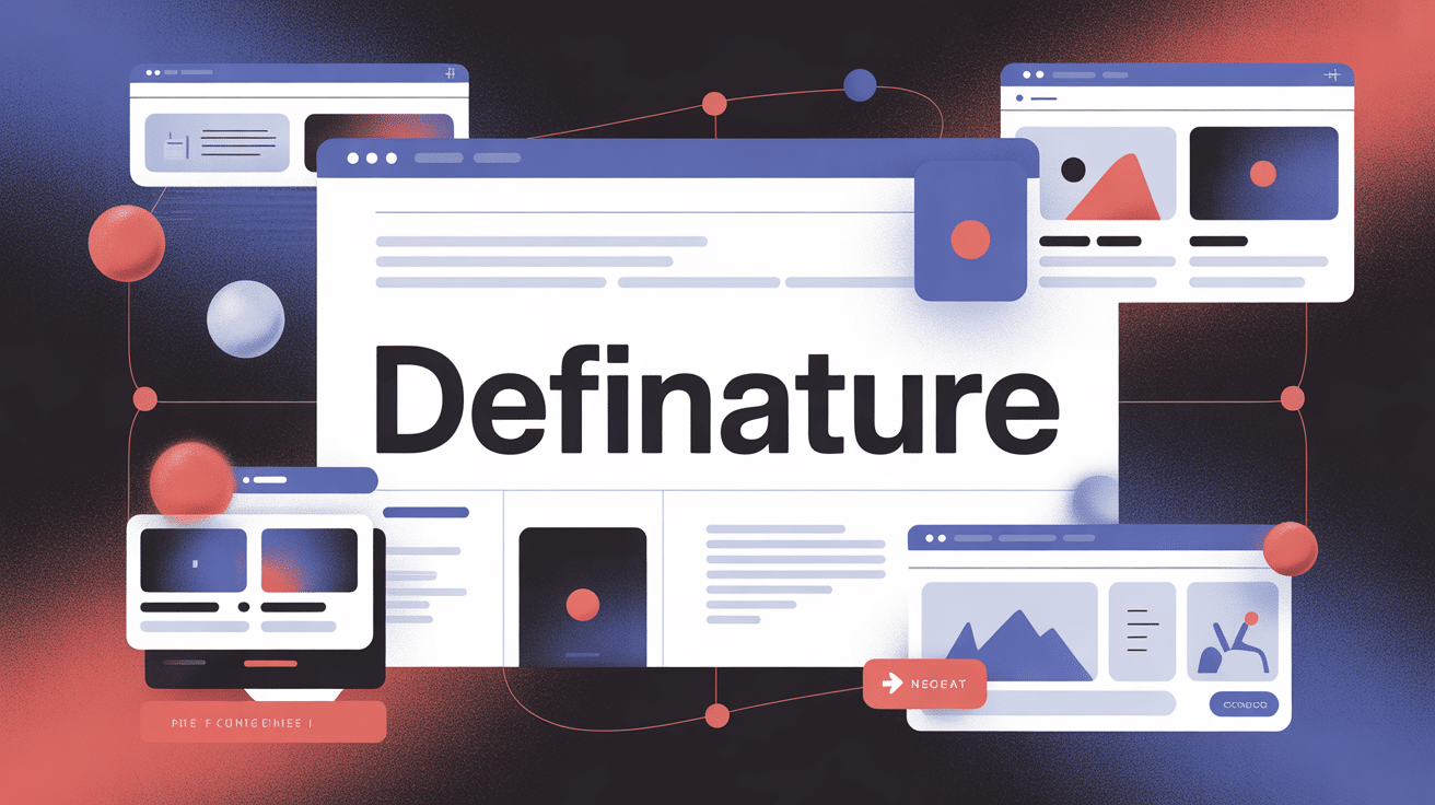 definature illustration concept éditorial moderne