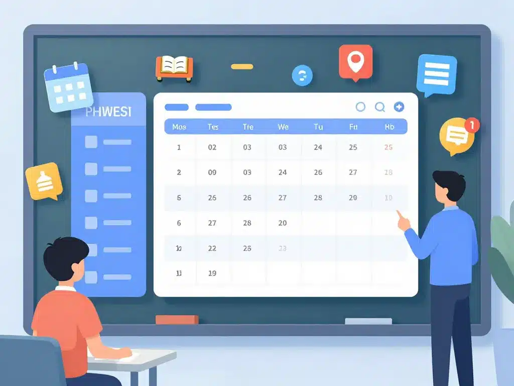 hyperplanning visualisation planning élève enseignant