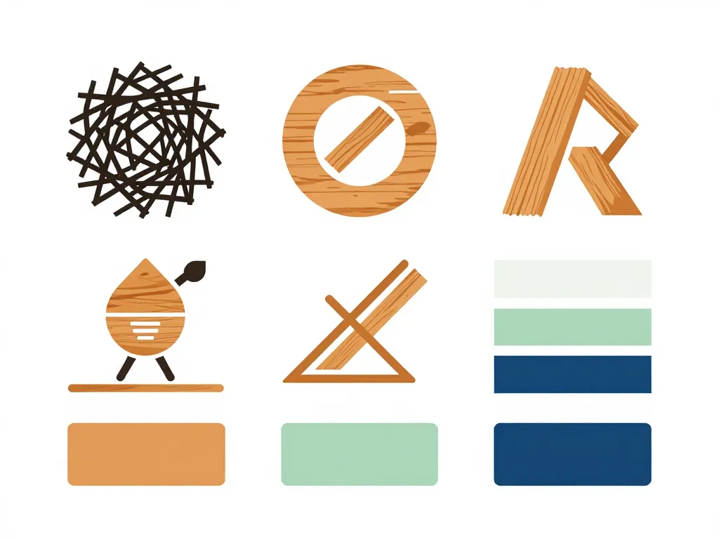 logo pour menuiserie schéma lisibilité moderne