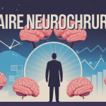 Illustration neurochirurgien salaire avec cerveau et graphiques