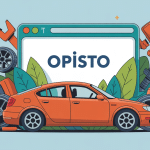 Illustration opisto recherche pièces auto occasion plateforme moderne