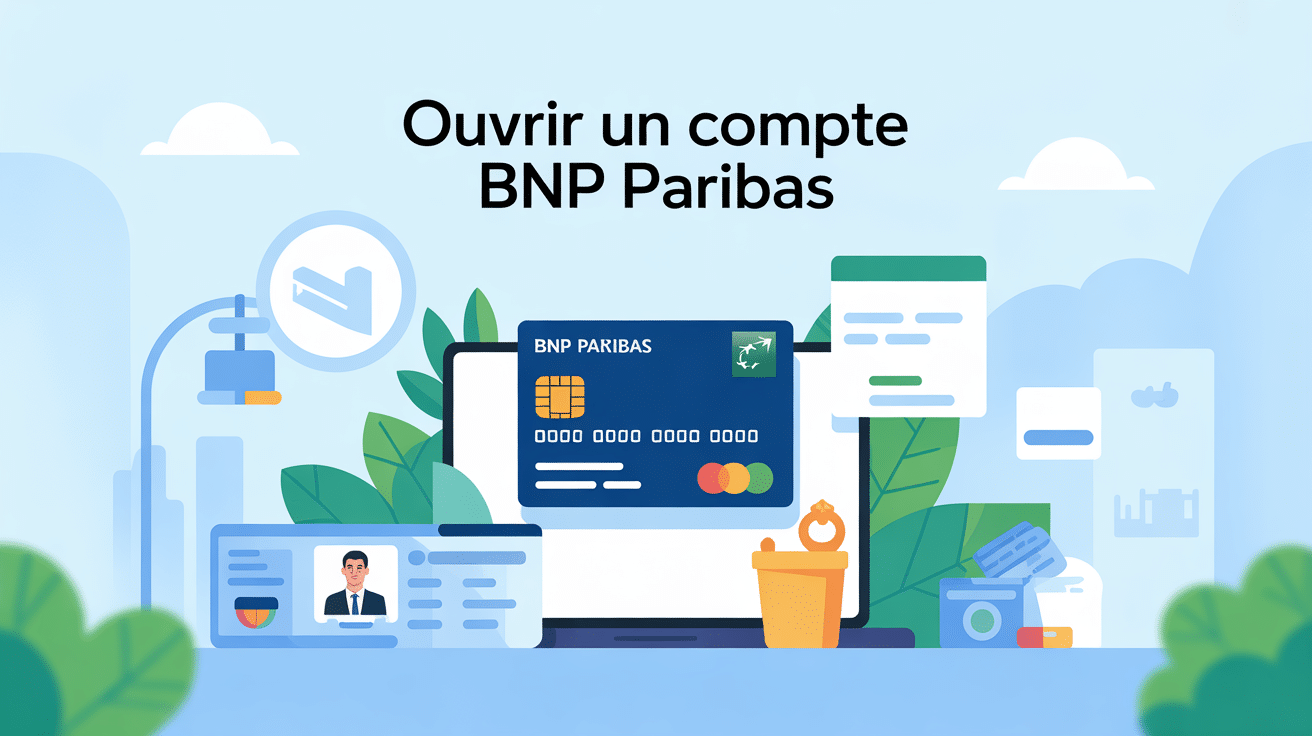 ouvrir compte bnp paribas illustration carte identité banque