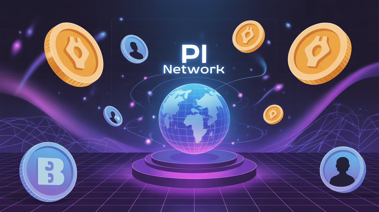 pi network news illustration vectorielle moderne