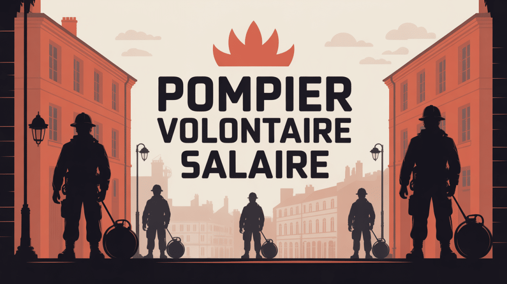 Illustration pompier volontaires salaire en caserne