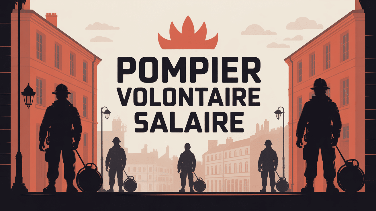 Illustration pompier volontaires salaire en caserne