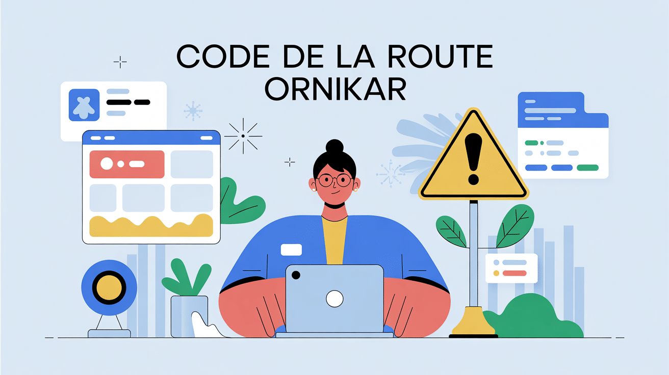 Personne prépare code ornikar en ligne illustration