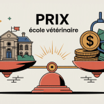 Illustration prix ecole veterinaire balance coûts écoles France