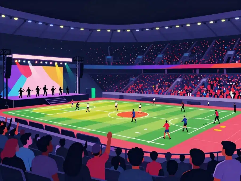 Vue intérieure Arena Grenoble concerts et événements