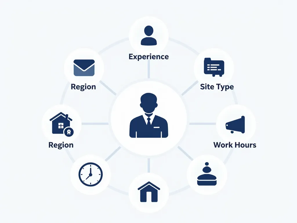 diagramme salaire agent de sécurité facteurs influence
