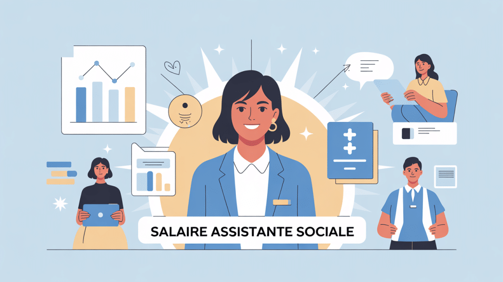 Illustration salaire assistante sociale France