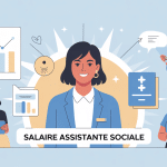 Illustration salaire assistante sociale France