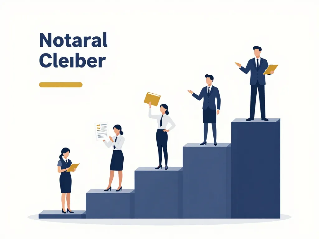 salaire clerc de notaire progression debutant principal