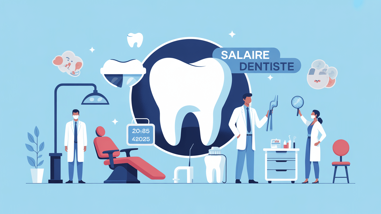 salaire dentiste illustration fauteuil pièce