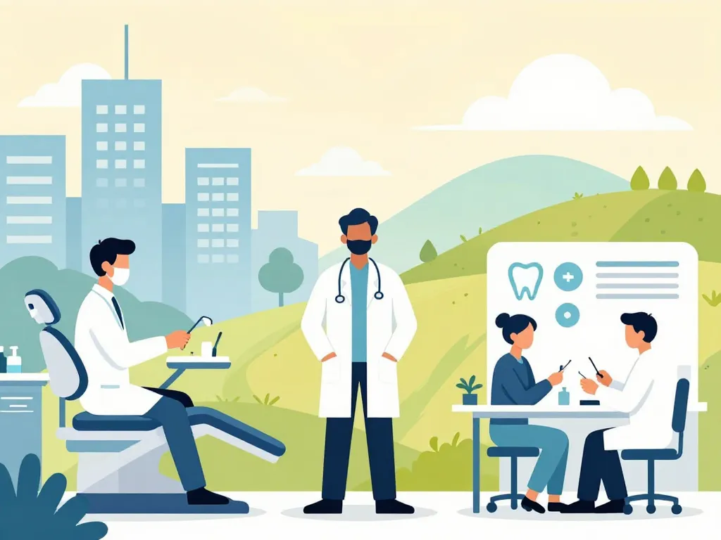 salaire dentiste comparaison ville campagne