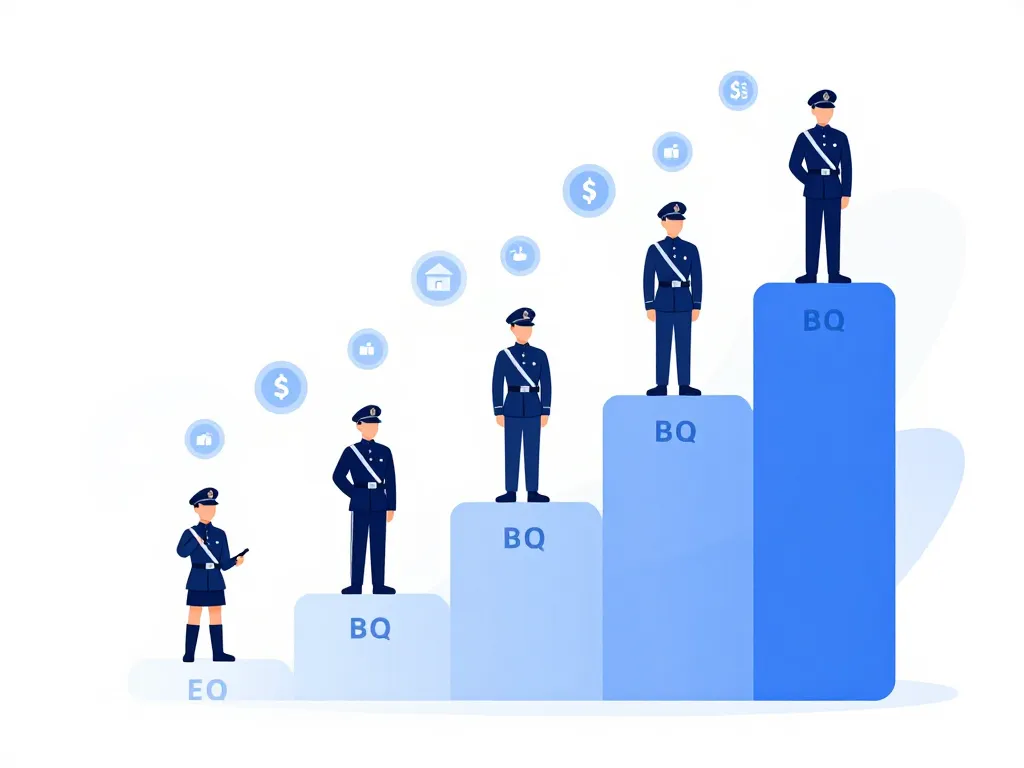 schéma ascendant du salaire gendarme et avantages