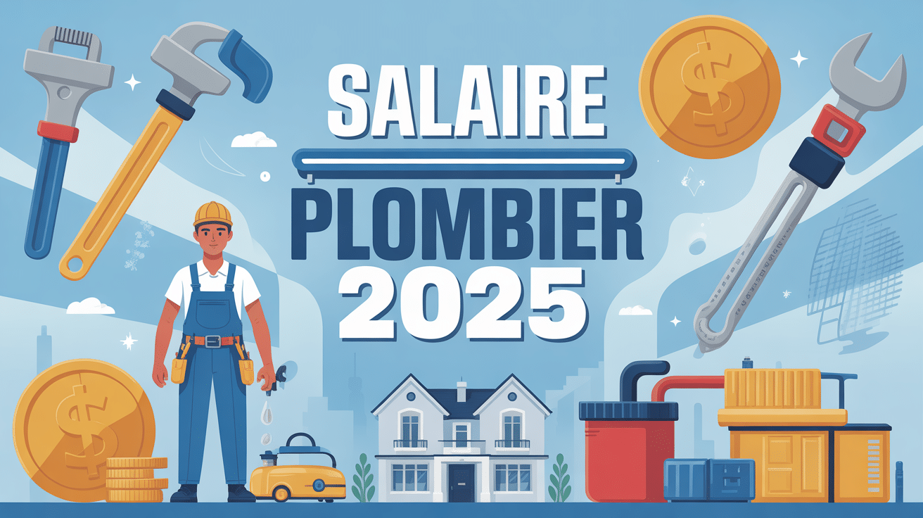 illustration univers métier salaire plombier 2025