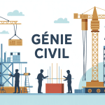 spie batignolles génie civil chantier illustration vectorielle