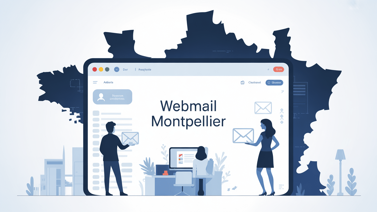 illustration webmail montpellier interface sécurisée