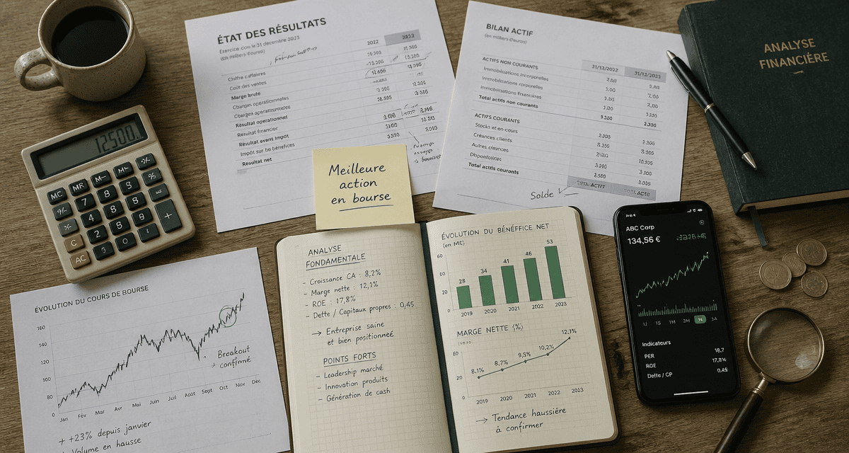 analyse meilleur action bourse sur bureau