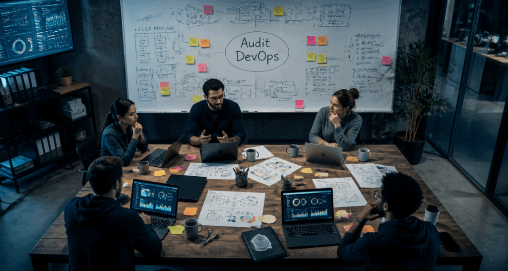 Audit DevOps table dashboards et tableau blanc