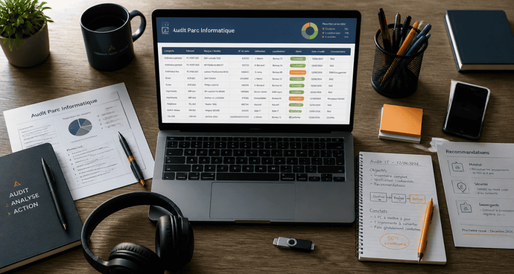 audit parc informatique sur bureau professionnel