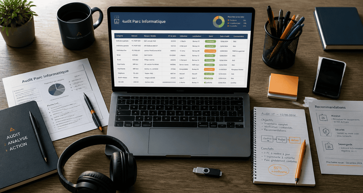 audit parc informatique sur bureau professionnel