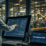 Ingénieur surveillant convergence IT OT en salle de contrôle