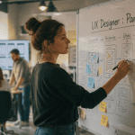devenir ux designer tableau wireframes open space