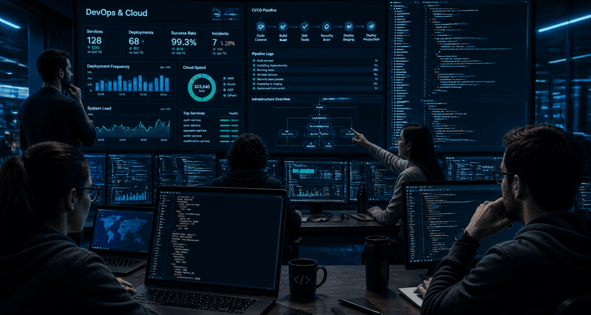 devops cloud équipe dashboards CI/CD