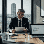 Expert ressources humaines consultant un dossier en équipe