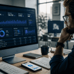 facebook ads expert devant tableau de bord