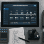 human-machine interfaces sur poste industriel moderne