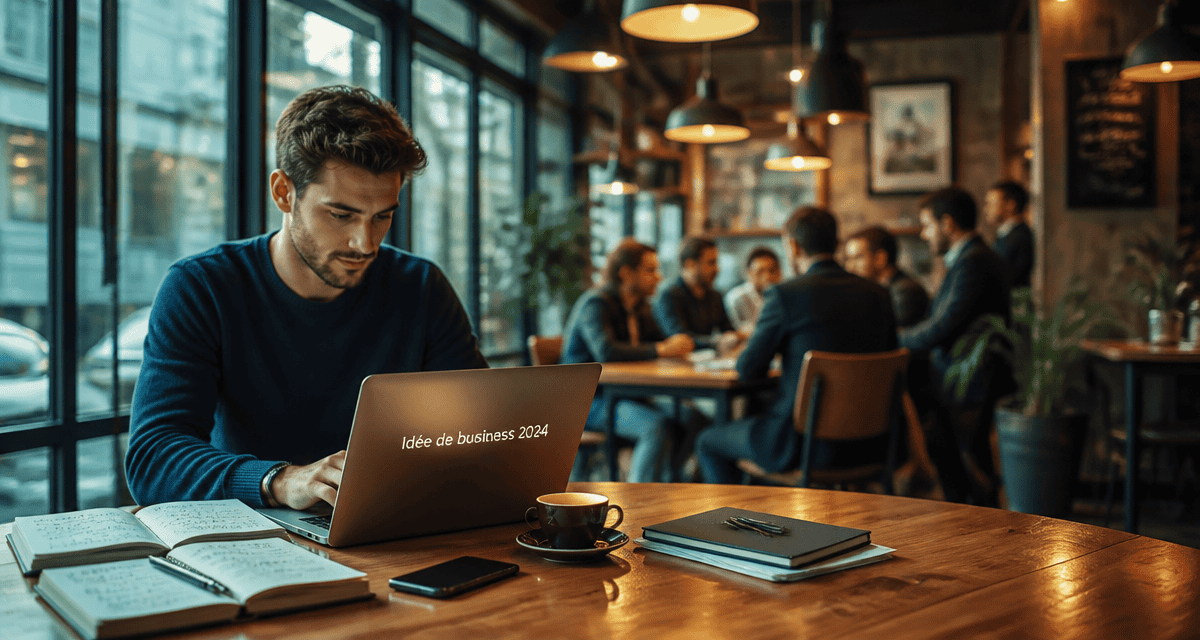 idee de business 2024 jeune entrepreneur au café