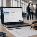 leadgen main remplissant formulaire conversion