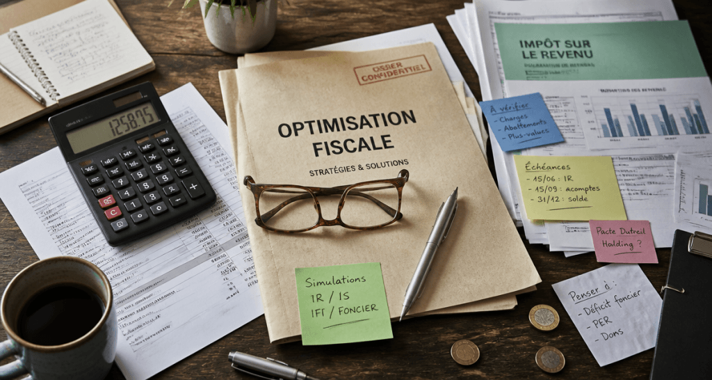 optimisation fiscale définition, bureau et documents fiscaux