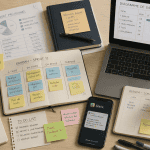 Outils de management sur bureau moderne