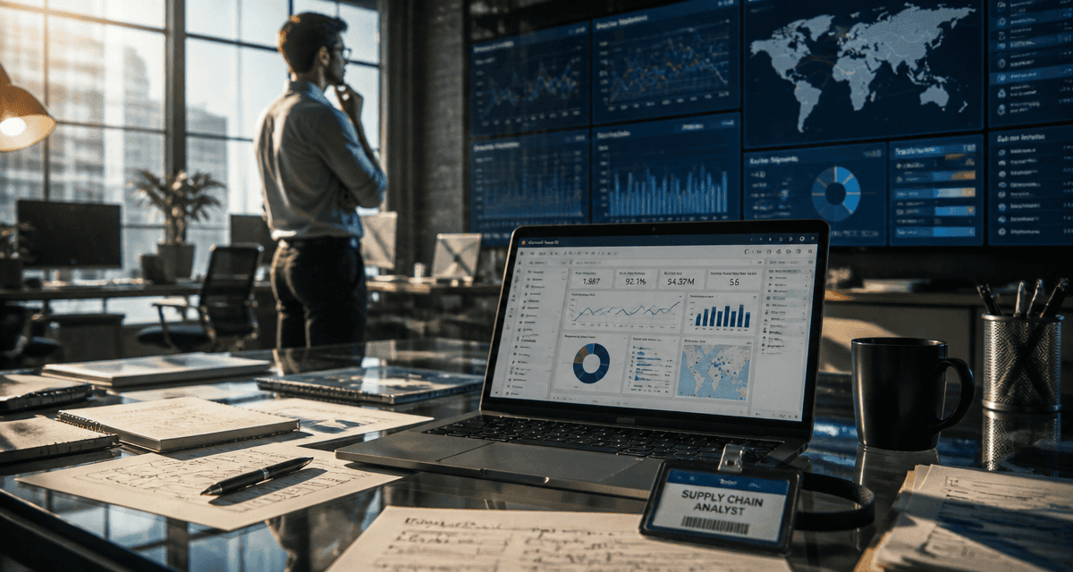 supply chain analyst analysant des données logistiques