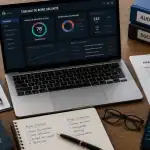 audit it bureau moderne avec tableau de bord