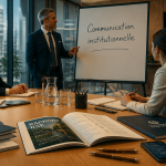 com institutionnelle présentation équipe salle réunion
