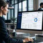 crm recrutement recruteuse open space