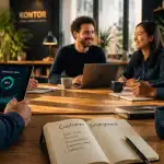 Customer engagement équipe autour d'une table