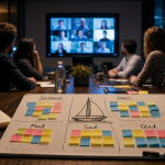 Exemple de rétrospective agile en réunion pour briser la routine d’équipe