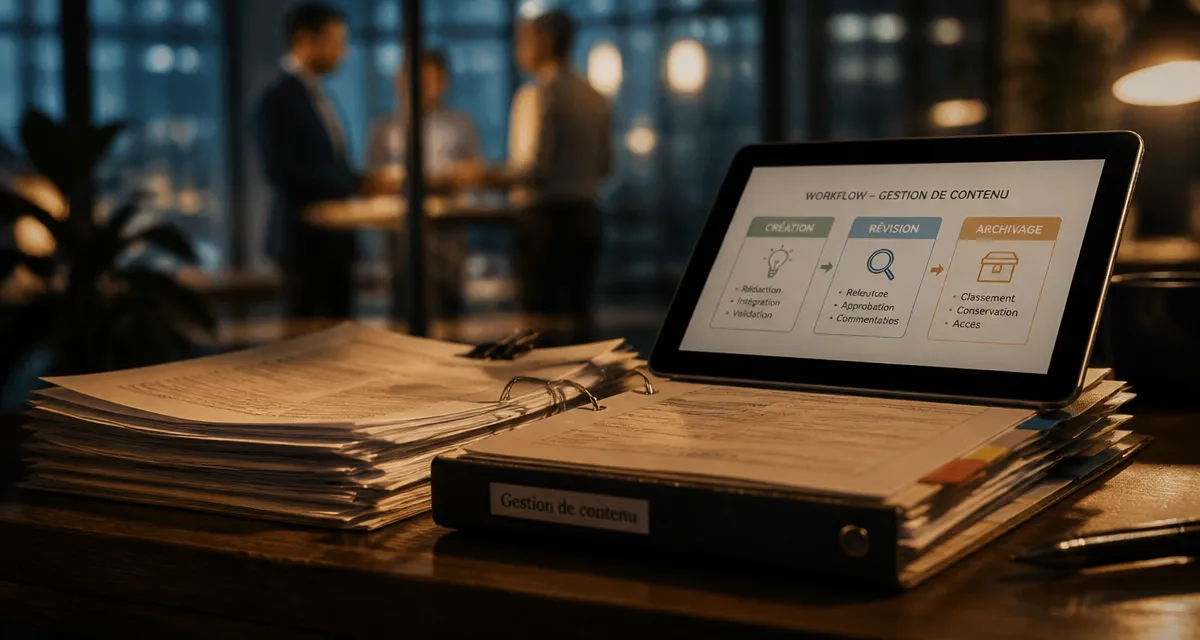 Gestion de contenu : workflow de documents et révision