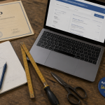 metier apprentissage bureau outils casque