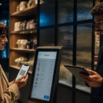 Phygitale définition : achat phygital en magasin avec QR code