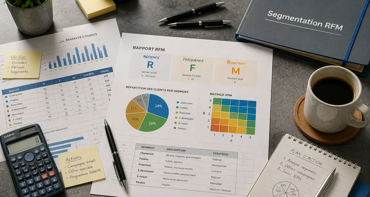 rfm segmentation rapport graphique sur bureau
